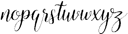 Glamour Regular otf (400) Font LOWERCASE