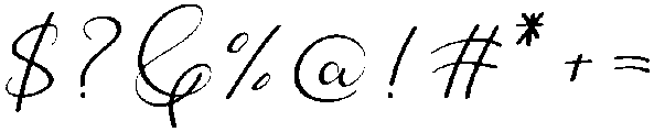 Glamour Regular otf (400) Font OTHER CHARS