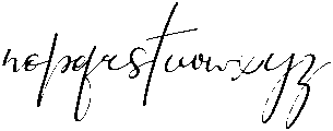 Glamour Regular otf (400) Font LOWERCASE