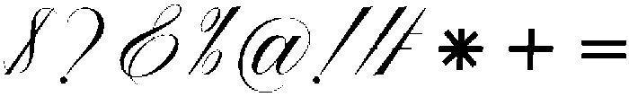Glamour Regular otf (400) Font OTHER CHARS