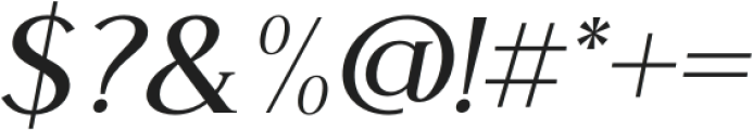 Glamoure Everyday Regular Italic otf (400) Font OTHER CHARS