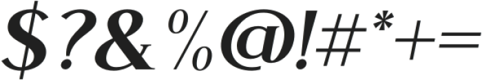 Glamoure Everyday SemiBold Italic otf (600) Font OTHER CHARS