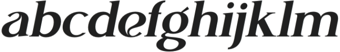 Glamoure Everyday SemiBold Italic otf (600) Font LOWERCASE