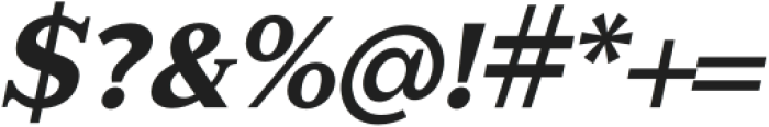 Glamure Serif Bold Italic otf (700) Font OTHER CHARS