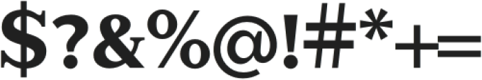 Glamure Serif Bold otf (700) Font OTHER CHARS