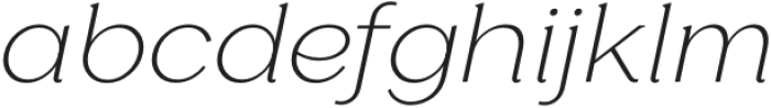 Glamure Serif ExtraLight Italic otf (200) Font LOWERCASE
