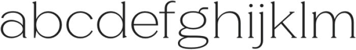 Glamure Serif ExtraLight otf (200) Font LOWERCASE