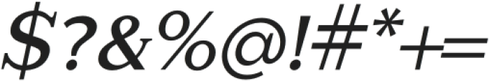 Glamure Serif Medium Italic otf (500) Font OTHER CHARS