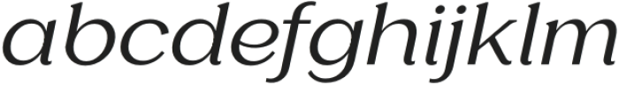 Glamure Serif Regular Italic otf (400) Font LOWERCASE