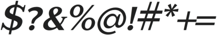 Glamure Serif SemiBold Italic otf (600) Font OTHER CHARS
