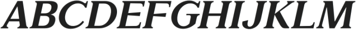 Glamure Serif SemiBold Italic otf (600) Font UPPERCASE