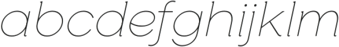 Glamure Serif Thin Italic otf (100) Font LOWERCASE