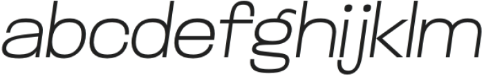 Glancyr Neue Thin Oblique otf (100) Font LOWERCASE