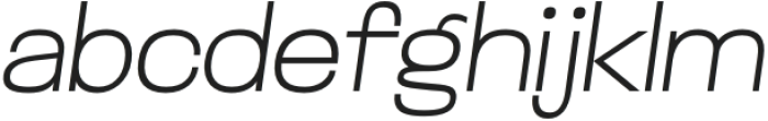 Glancyr Thin Italic otf (100) Font LOWERCASE