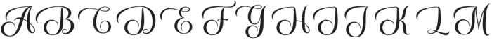 Glanden Regular otf (400) Font UPPERCASE