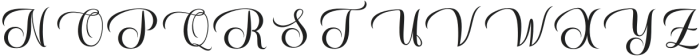 Glanden Regular otf (400) Font UPPERCASE