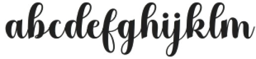 Glanden Regular otf (400) Font LOWERCASE