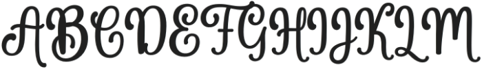 Glandia-Regular otf (400) Font UPPERCASE