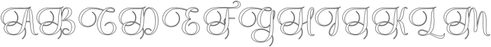 Glanlen Regular otf (400) Font UPPERCASE