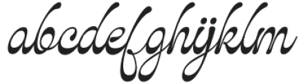 GlaritzaScript-Italic otf (400) Font LOWERCASE