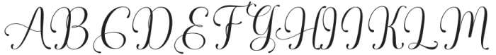 Glasten Simple Italic Regular otf (400) Font UPPERCASE