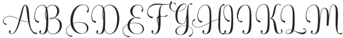 Glasten Simple  Regular otf (400) Font UPPERCASE