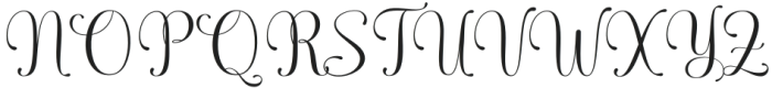 Glasten Simple  Regular otf (400) Font UPPERCASE