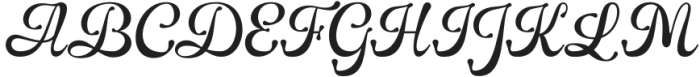 Glasthone Calligraphy font Reg otf (400) Font UPPERCASE