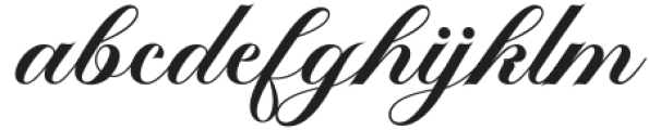 Glaston Brilliant Regular otf (400) Font LOWERCASE