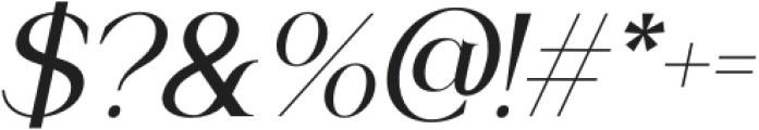 Glastone-Italic otf (400) Font OTHER CHARS