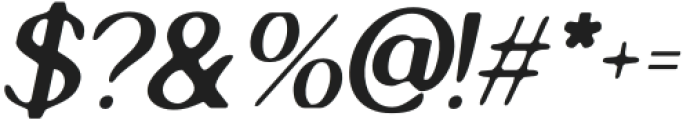 GlastoneBlur-Italic otf (400) Font OTHER CHARS