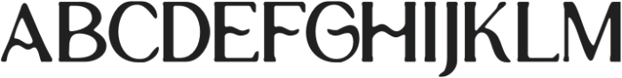 GlastoneBlur-Regular otf (400) Font UPPERCASE