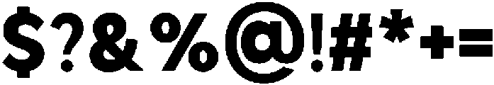 Glavia Bold otf (700) Font OTHER CHARS