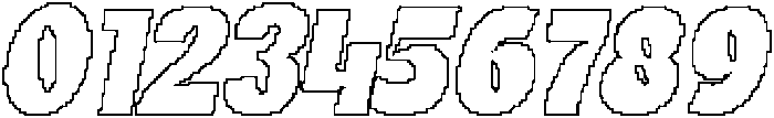 Glazio Pixel Outline otf (400) Font OTHER CHARS
