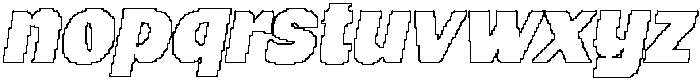 Glazio Pixel Outline otf (400) Font LOWERCASE