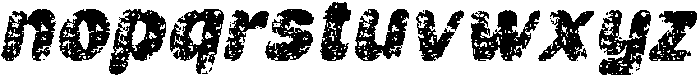 Glazio Rounded Stamp Italic otf (400) Font LOWERCASE