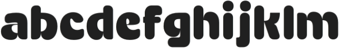 GlazioRounded-Regular otf (400) Font LOWERCASE