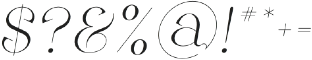 Gleed Italic otf (400) Font OTHER CHARS