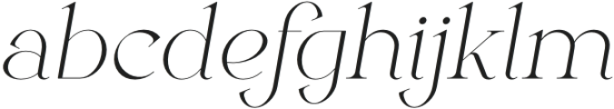 Gleed Italic otf (400) Font LOWERCASE