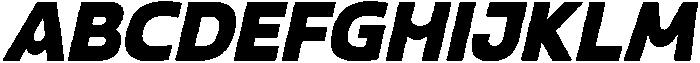 Gleh Bold Slanted otf (700) Font UPPERCASE