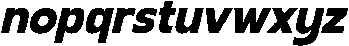 Gleh Bold Slanted otf (700) Font LOWERCASE