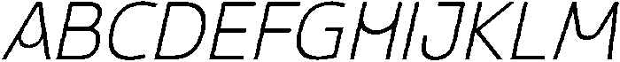 Gleh Light Slanted otf (300) Font UPPERCASE