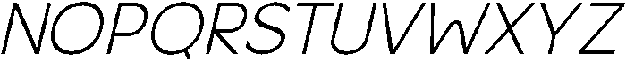 Gleh Light Slanted otf (300) Font UPPERCASE