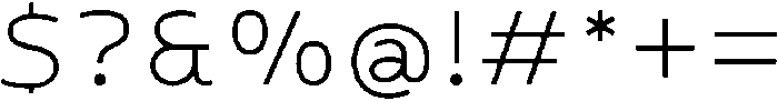 Gleh Light otf (300) Font OTHER CHARS