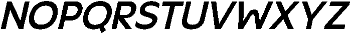 Gleh Medium Slanted otf (500) Font UPPERCASE