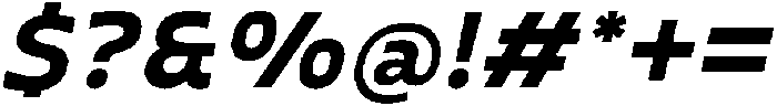 Gleh Semi Bold Slanted otf (600) Font OTHER CHARS