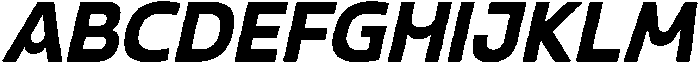 Gleh Semi Bold Slanted otf (600) Font UPPERCASE