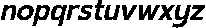 Gleh Semi Bold Slanted otf (600) Font LOWERCASE