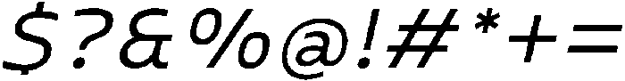 Gleh Slanted otf (400) Font OTHER CHARS