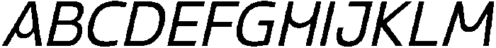 Gleh Slanted otf (400) Font UPPERCASE